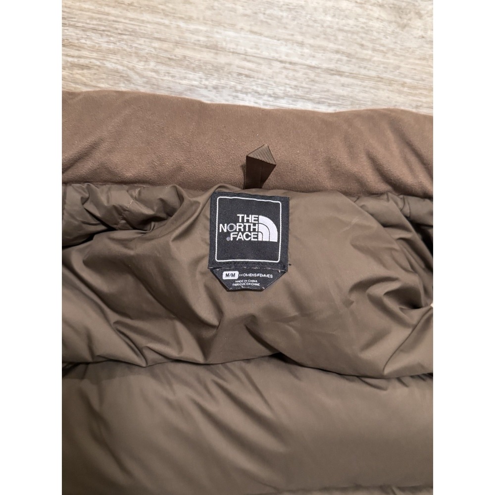 North Face Womens Medium Brown Nuptse Puffer Vest 700 Down Retro 96 Vintage Coat - Picture 7 of 7